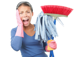 Image result for photo of frantic house cleaning